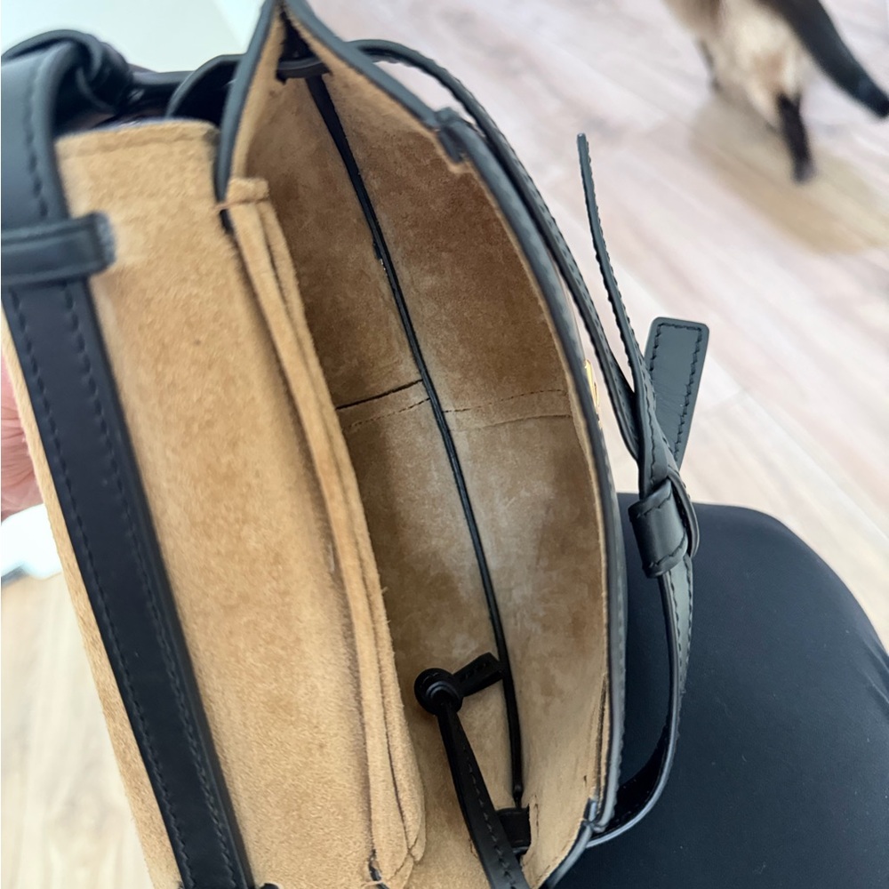 Loewe Black Mini Gate Dual bag with Logo Strap - Picture 8 of 9